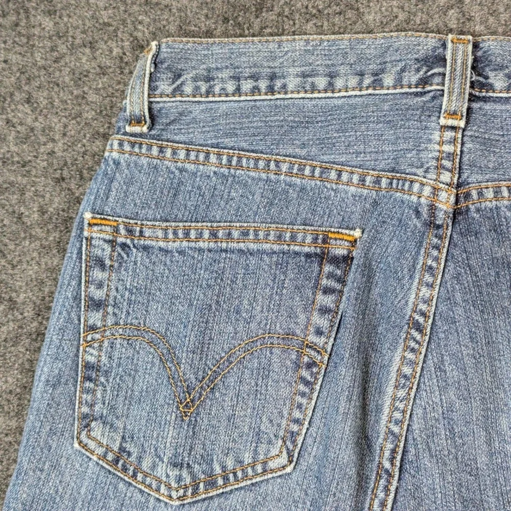 Levis 505 Regular Fit Mens Denim Shorts Blue W32 100% Cotton Medium Wash 2008
